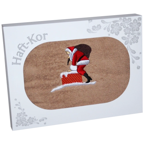 RĘCZNIK 70x140 Z HAFTEM NA PREZENT MIKOŁAJ ŚWIĘTA