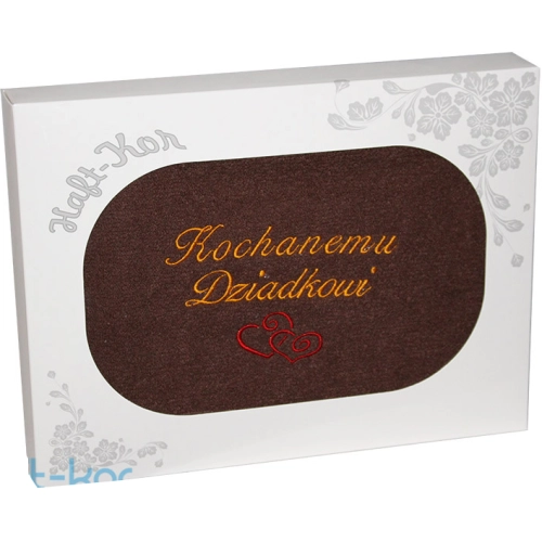 RĘCZNIK Z HAFTEM DZIEŃ DZIADKA 70x140 NA PREZENT