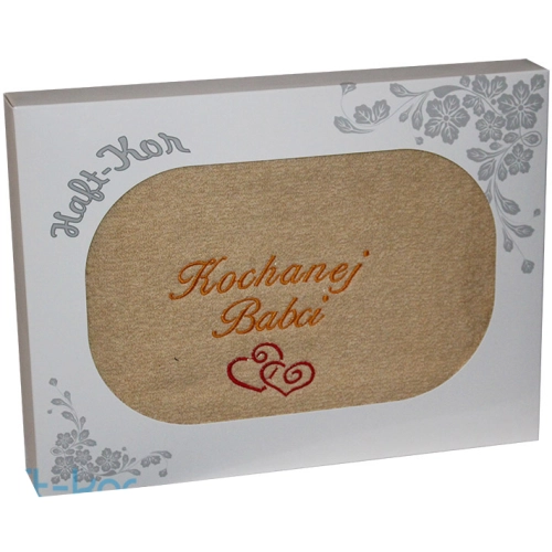 RĘCZNIK Z HAFTEM DLA DZIEŃ BABCI 70x140 NA PREZENT