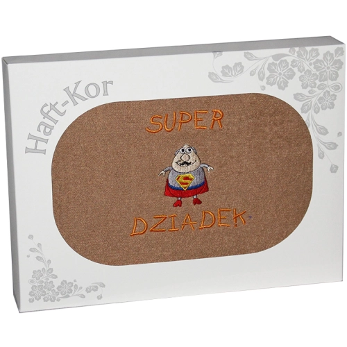 RĘCZNIK Z HAFTEM DZIEŃ DZIADKA 70x140 NA PREZENT