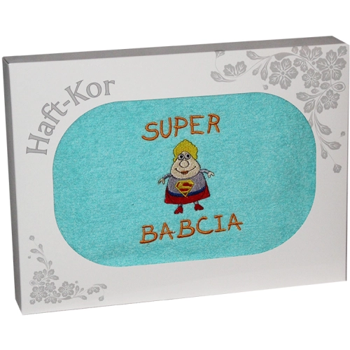 RĘCZNIK Z HAFTEM DLA DZIEŃ BABCI 70x140 NA PREZENT