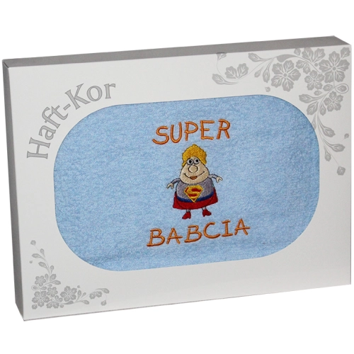 RĘCZNIK Z HAFTEM DLA DZIEŃ BABCI 70x140 NA PREZENT