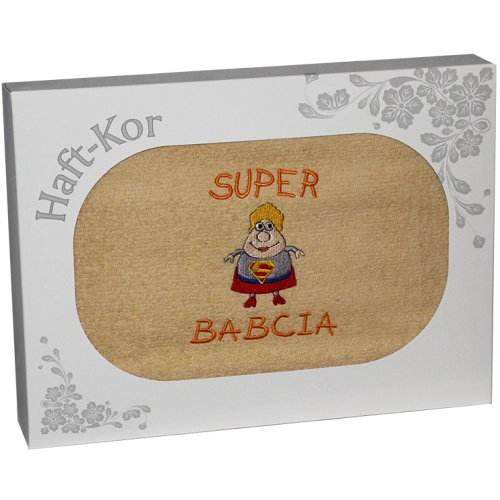 RĘCZNIK Z HAFTEM DLA DZIEŃ BABCI 70x140 NA PREZENT