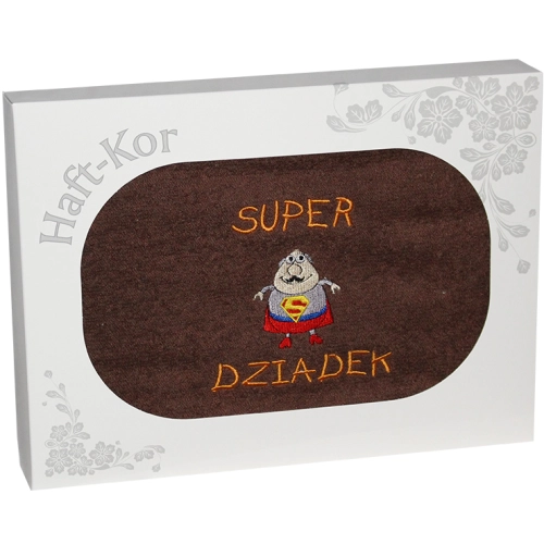 RĘCZNIK Z HAFTEM DZIEŃ DZIADKA 70x140 NA PREZENT