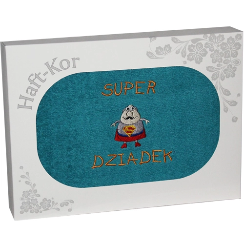 RĘCZNIK Z HAFTEM DZIEŃ DZIADKA 70x140 NA PREZENT