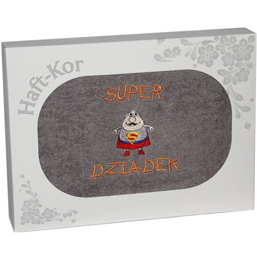 RĘCZNIK Z HAFTEM DZIEŃ DZIADKA 70x140 NA PREZENT