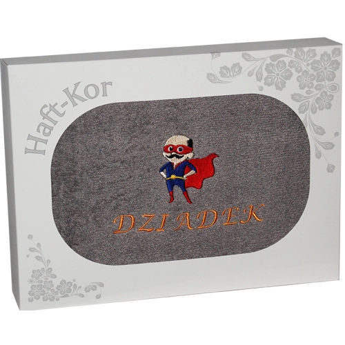 RĘCZNIK Z HAFTEM DZIEŃ DZIADKA 70x140 NA PREZENT