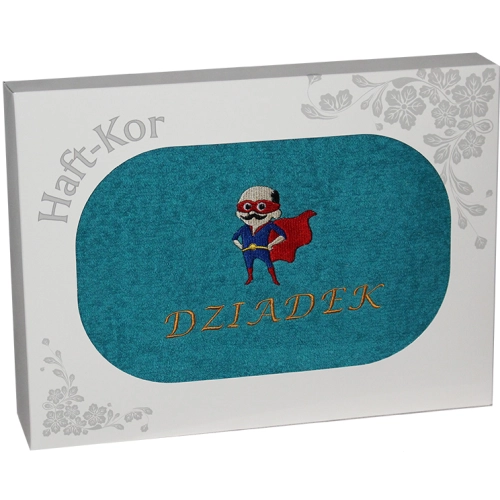 RĘCZNIK Z HAFTEM DZIEŃ DZIADKA 70x140 NA PREZENT