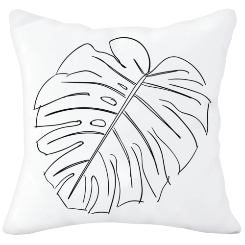 PODUSZKA  40x40 Z NADRUKIEM SUMMER LIŚĆ