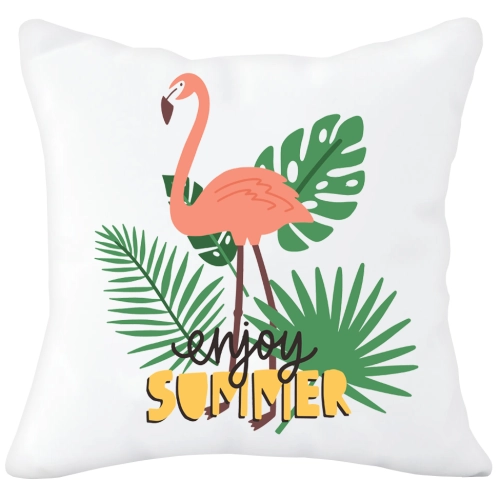 PODUSZKA  40x40 Z NADRUKIEM SUMMER LIŚĆ