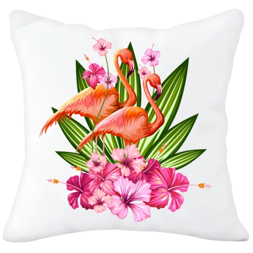 PODUSZKA  40x40 Z NADRUKIEM SUMMER LIŚĆ