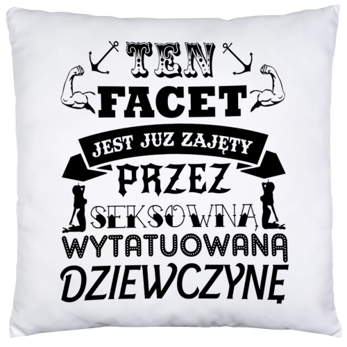 PODUSZKA 40x40 DZIEŃ CHŁOPAKA FACETA PREZENT DRUK