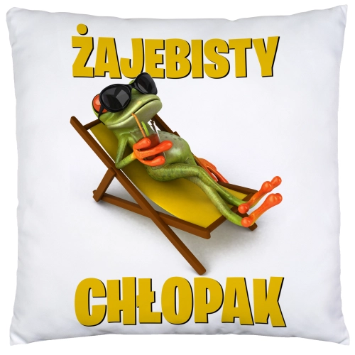 PODUSZKA 40x40 DZIEŃ CHŁOPAKA FACETA PREZENT DRUK