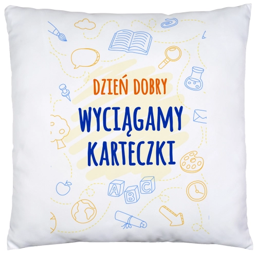 PODUSZKA 40x40 DZIEŃ NAUCZYCIEL WYCHOWAWCA PREZENT