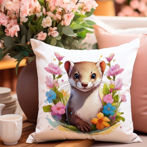 PODUSZKA WIOSENNA WIELKANOCNA 40x40 JASIEK WIELKANOC DEKORACYJNA ŁASICA