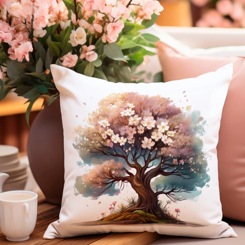 PODUSZKA WIOSENNA WIELKANOCNA 40x40 JASIEK WIELKANOC DEKORACYJNA DRZEWO