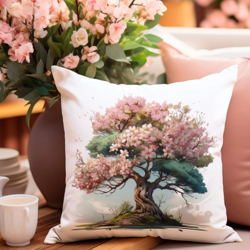 PODUSZKA WIOSENNA WIELKANOCNA 40x40 JASIEK WIELKANOC DEKORACYJNA DRZEWO