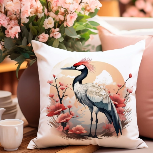 PODUSZKA WIOSENNA WIELKANOCNA 40x40 JASIEK WIELKANOC DEKORACYJNA PTAK