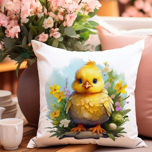 POSZEWKA WIELKANOCNA 40x40 JASIEK WIELKANOC WIOSENNA DEKORACYJNA KURCZAK