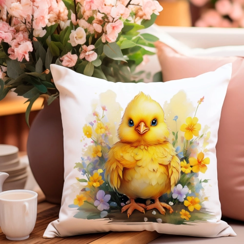 POSZEWKA WIELKANOCNA 40x40 JASIEK WIELKANOC WIOSENNA DEKORACYJNA KURCZAK