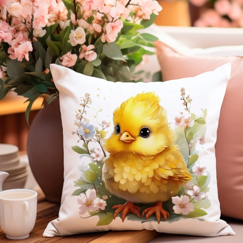 POSZEWKA WIELKANOCNA 40x40 JASIEK WIELKANOC WIOSENNA DEKORACYJNA KURCZAK