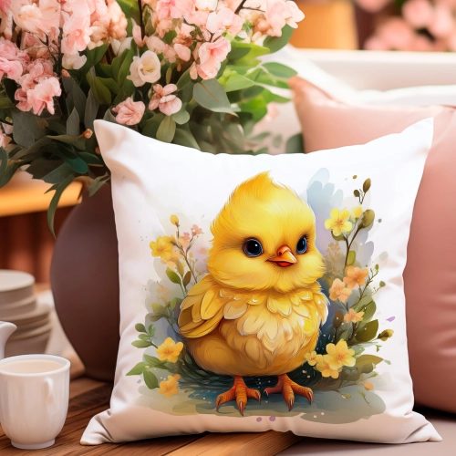 POSZEWKA WIELKANOCNA 40x40 JASIEK WIELKANOC WIOSENNA DEKORACYJNA KURCZAK