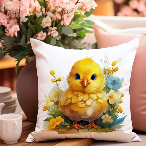 POSZEWKA WIELKANOCNA 40x40 JASIEK WIELKANOC WIOSENNA DEKORACYJNA KURCZAK