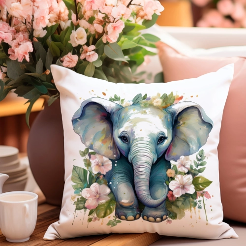 PODUSZKA WIOSENNA WIELKANOCNA 40x40 JASIEK WIELKANOC DEKORACYJNA SŁOŃ