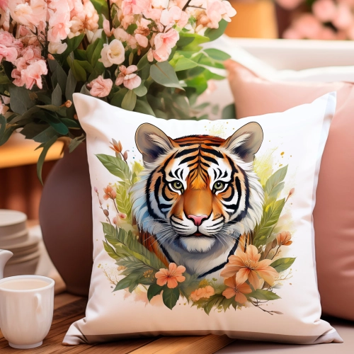 PODUSZKA WIOSENNA WIELKANOCNA 40x40 JASIEK WIELKANOC DEKORACYJNA TYGRYS