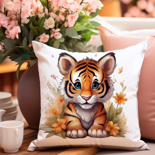 PODUSZKA WIOSENNA WIELKANOCNA 40x40 JASIEK WIELKANOC DEKORACYJNA TYGRYS