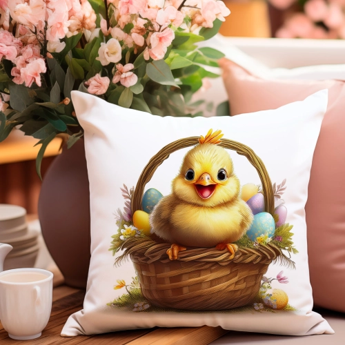 POSZEWKA WIELKANOCNA 40x40 JASIEK WIELKANOC WIOSENNA DEKORACYJNA KURCZAK