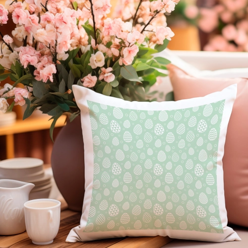 PODUSZKA WIELKANOCNA 40x40 JASIEK WIELKANOC ZAJĄC PISANKI KRÓLIK ŚWIĄTECZNA