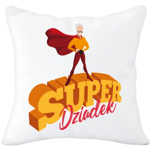 PODUSZKA 40x40 Z NADRUKIEM NA PREZENT DLA DZIADKA