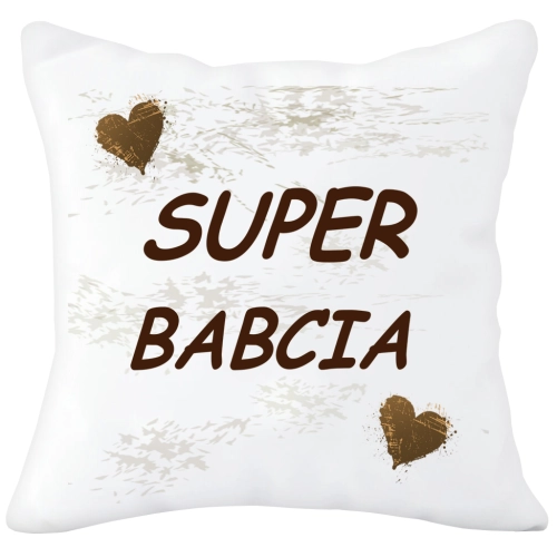 PODUSZKA 40x40 Z NADRUKIEM NA PREZENT DLA BABCI