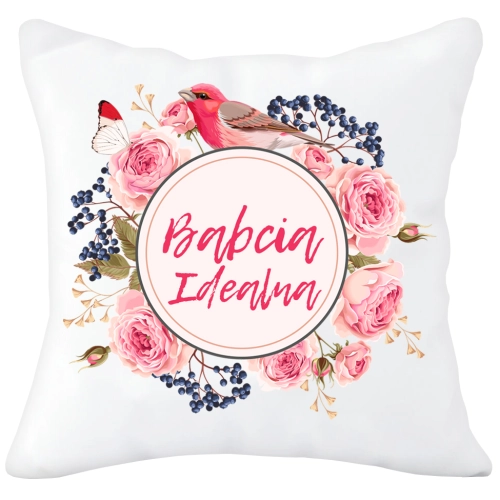 PODUSZKA 40x40 Z NADRUKIEM NA PREZENT DLA BABCI