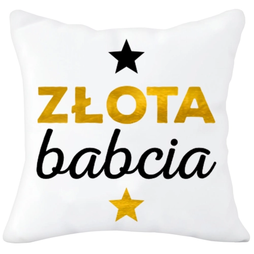 PODUSZKA 40x40 Z NADRUKIEM NA PREZENT DLA BABCI