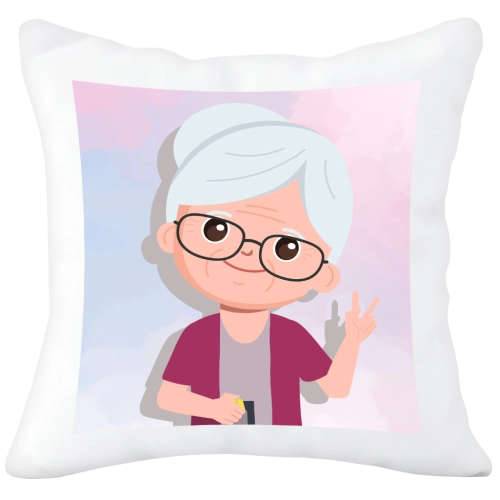 PODUSZKA 40x40 Z NADRUKIEM NA PREZENT DLA BABCI