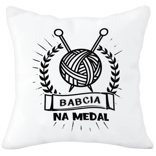 PODUSZKA 40x40 Z NADRUKIEM NA PREZENT DLA BABCI