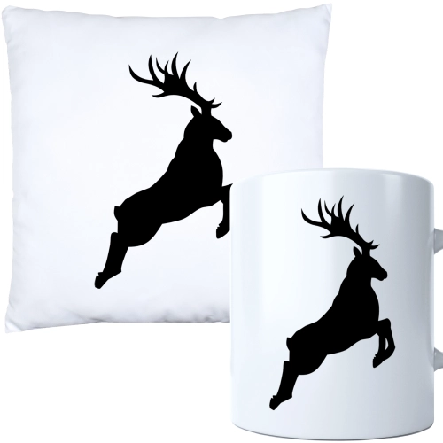 ŚWIĄTECZNY KOMPLET PODUSZKA I KUBEK Z DRUKIEM NA ŚWIĘTA MIKOŁAJA PREZENT