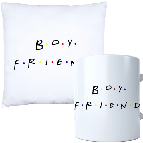 KOMPLET PODUSZKA KUBEK NA DZIEŃ CHŁOPAKA FACETA