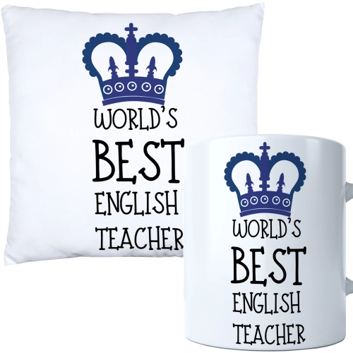 KOMPLET PODUSZKA KUBEK DZIEŃ NAUCZYCIEL WYCHOWAWCA