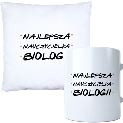 KOMPLET PODUSZKA KUBEK DZIEŃ NAUCZYCIEL WYCHOWAWCA