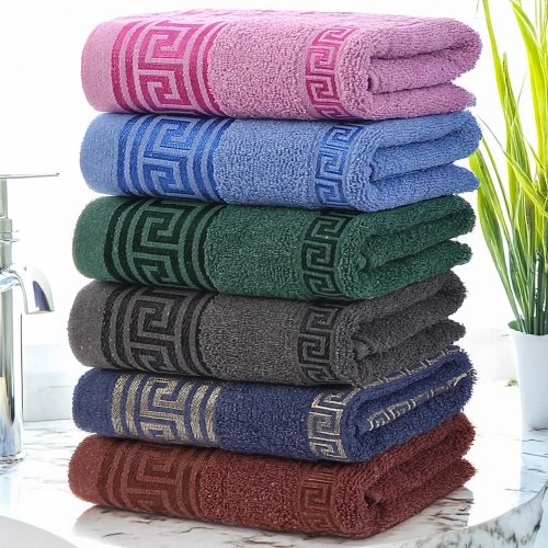 LUKSUSOWY KOMPLET 6 RĘCZNIKÓW KĄPIELOWYCH 70x140 BAWEŁNA FROTTE CHŁONNE