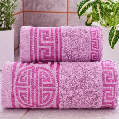 KOMPLET RĘCZNIKÓW CLARA 70x140 + 50x100 Z BORDIURĄ BARDZO CHŁONNE BAWEŁNA