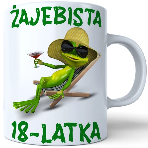SUPER KUBEK NA PREZENT URODZINY 18 OSIEMNASTKĘ