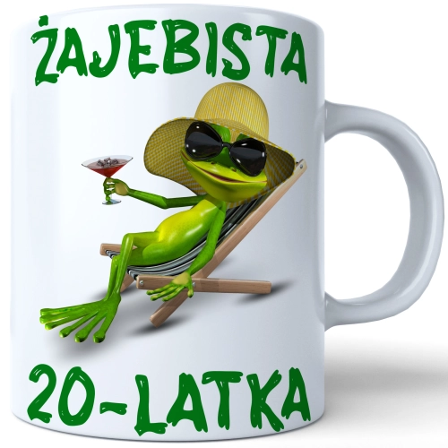 SUPER KUBEK NA PREZENT URODZINY 20 DWUDZIESTKĘ