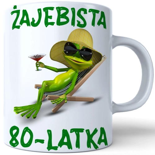 SUPER KUBEK NA PREZENT URODZINY 80 OSIEMDZIESIĄTKĘ