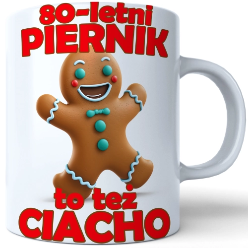 SUPER KUBEK NA PREZENT URODZINY 80 OSIEMDZIESIĄTKĘ