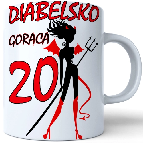 SUPER KUBEK NA PREZENT URODZINY 20 DWUDZIESTKĘ