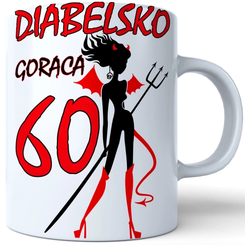 SUPER KUBEK NA PREZENT URODZINY 60 SZEŚĆDZIESIĄTKĘ